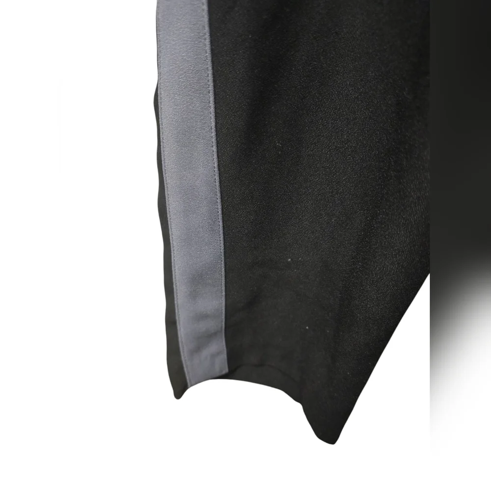 Banana Republic Elastic Waist Track Pants Sz. M Black with Grey Stripe